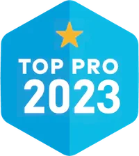 Generation Roofing's Thumbtack Top Pro 2023 award, reflecting our commitment to quality roofing services in Upstate South Carolina.