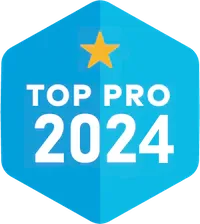 Generation Roofing's Thumbtack Top Pro 2024 award, highlighting our continued excellence and customer dedication in Upstate South Carolina.