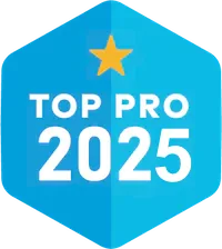 Generation Roofing's Thumbtack Top Pro 2025 award, highlighting our continued excellence and customer dedication in Upstate South Carolina.