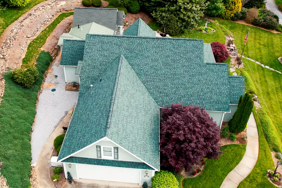 Generation Roofing's freshly installed shingle roof, reflecting our commitment to quality and customer satisfaction in the Upstate South Carolina region.